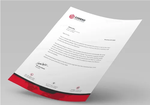 business letterhead design